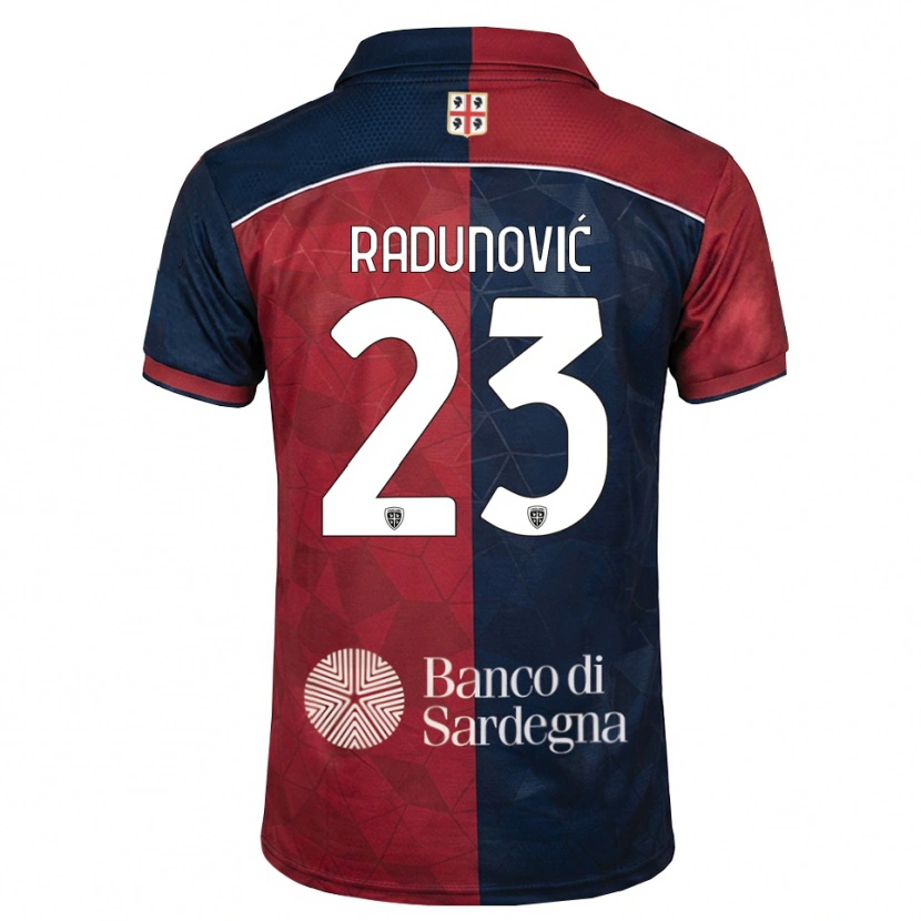 Danxen Niño Camiseta Boris Radunović #23 Burdeos Azul Real 1ª Equipación 2026/27 La Camisa