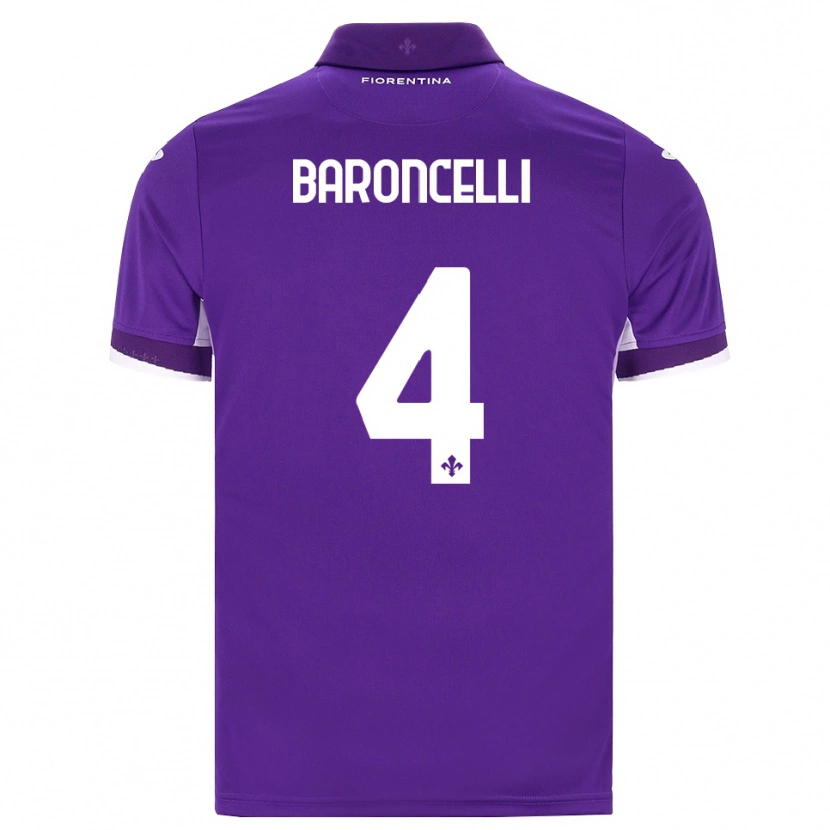 Danxen Niño Camiseta Leonardo Baroncelli #4 Morado Blanco Rosa 1ª Equipación 2026/27 La Camisa