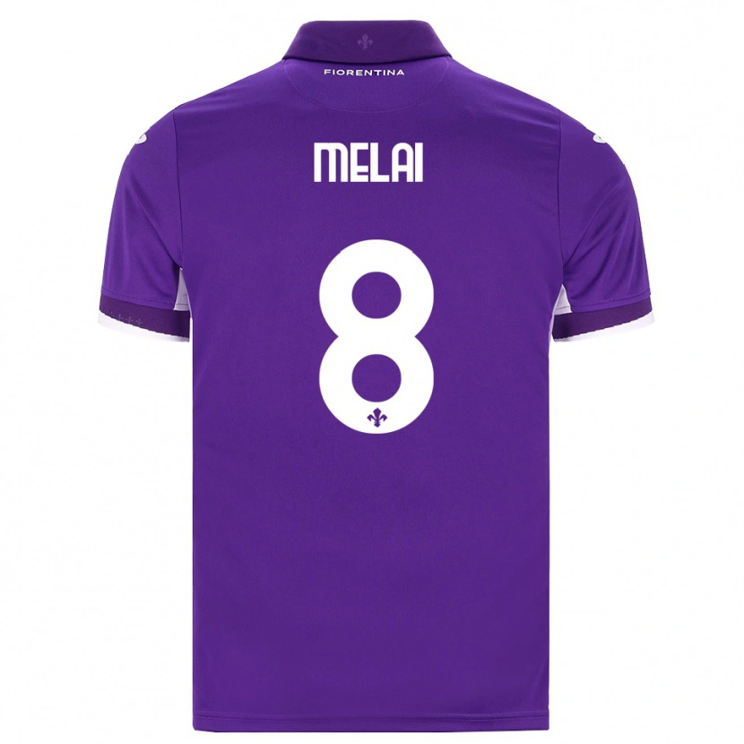 Danxen Niño Camiseta Christian Melai #8 Morado Blanco Rosa 1ª Equipación 2026/27 La Camisa