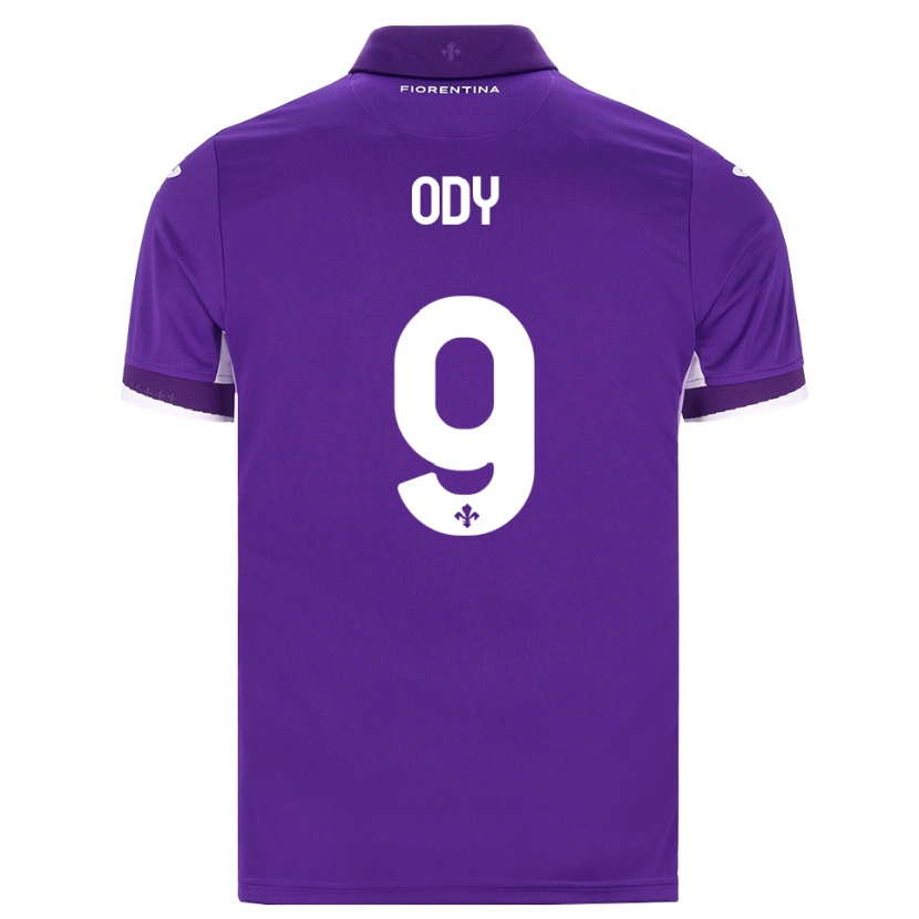 Danxen Niño Camiseta Edwin Ody #9 Morado Blanco Rosa 1ª Equipación 2026/27 La Camisa