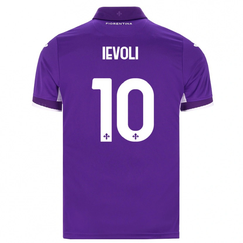 Danxen Niño Camiseta Mattia Ievoli #10 Morado Blanco Rosa 1ª Equipación 2026/27 La Camisa