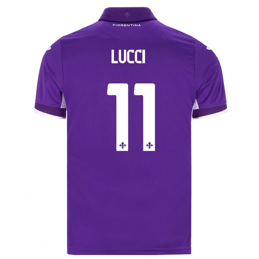 Danxen Niño Camiseta Leonardo Lucci #11 Morado Blanco Rosa 1ª Equipación 2026/27 La Camisa
