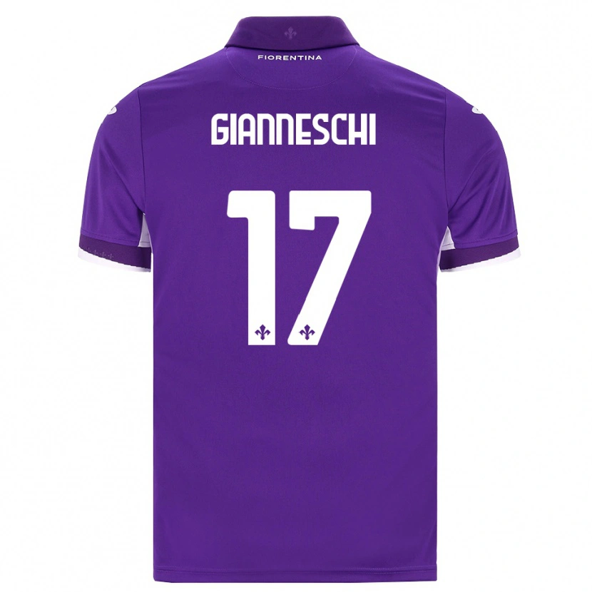 Danxen Niño Camiseta Noah Gianneschi #17 Morado Blanco Rosa 1ª Equipación 2026/27 La Camisa