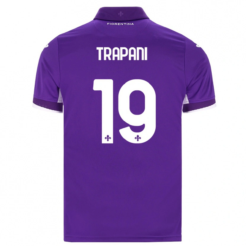 Danxen Niño Camiseta Niccolò Trapani #19 Morado Blanco Rosa 1ª Equipación 2026/27 La Camisa