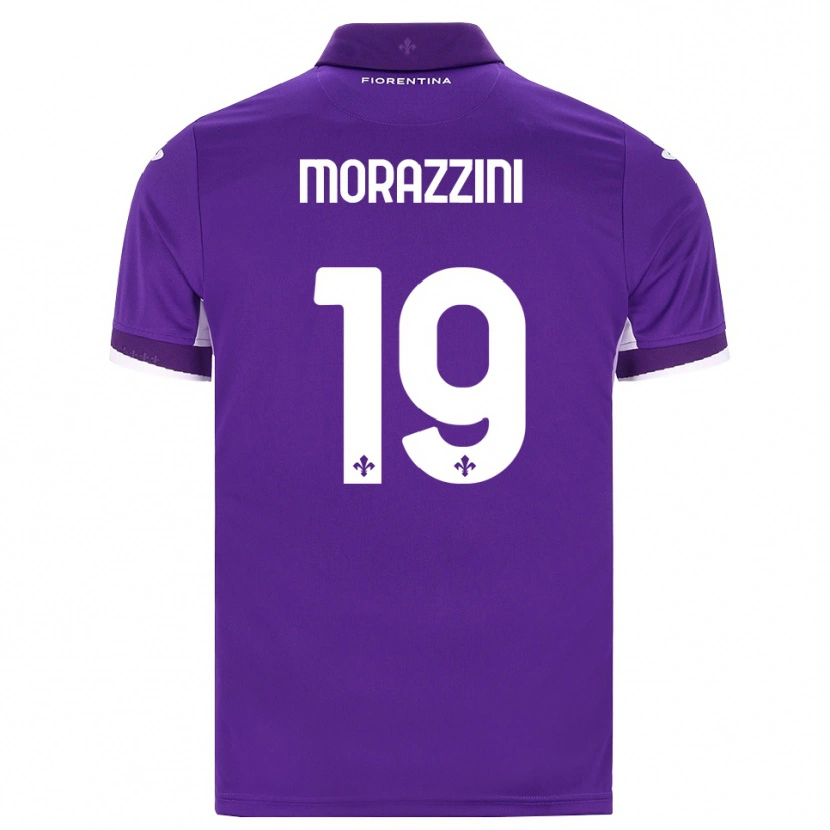 Danxen Niño Camiseta Luigi Morazzini #19 Morado Blanco Rosa 1ª Equipación 2026/27 La Camisa