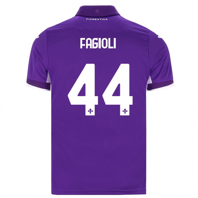 Danxen Niño Camiseta Nicolò Fagioli #44 Morado Blanco Rosa 1ª Equipación 2026/27 La Camisa