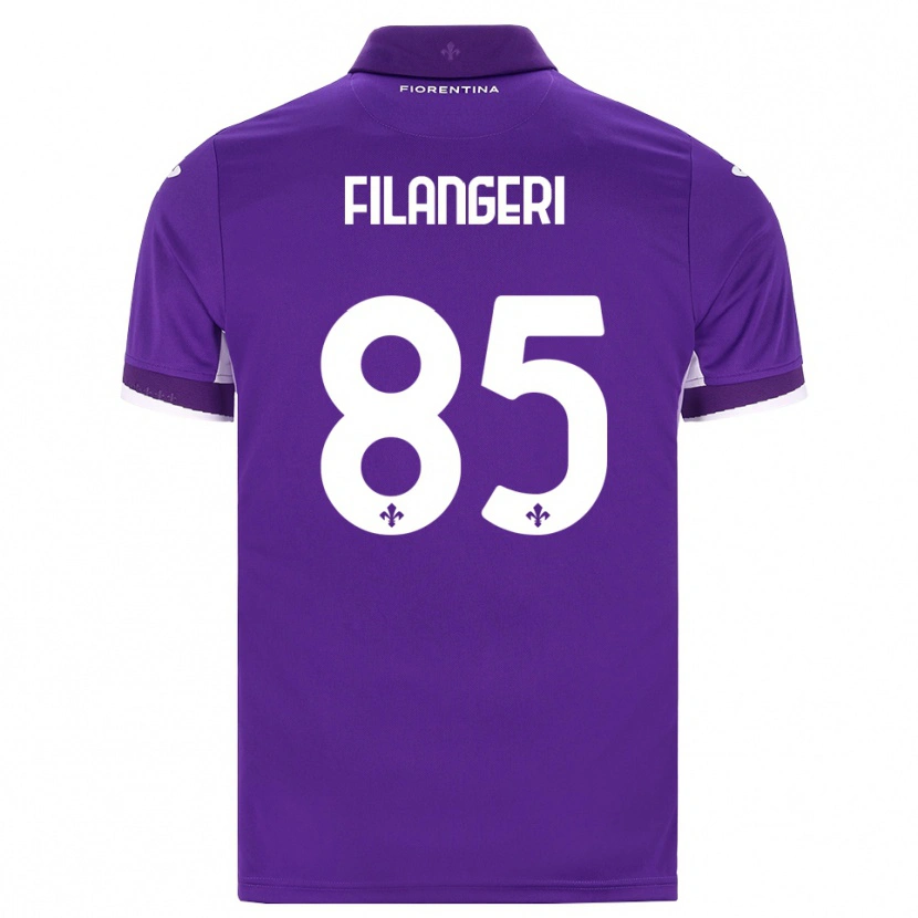 Danxen Niño Camiseta Maria Luisa Filangeri #85 Morado Blanco Rosa 1ª Equipación 2026/27 La Camisa