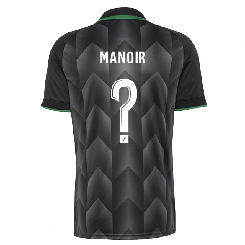 Danxen Niño Camiseta Nael Manoir #0 Verde Blanco Negro 2ª Equipación 2026/27 La Camisa
