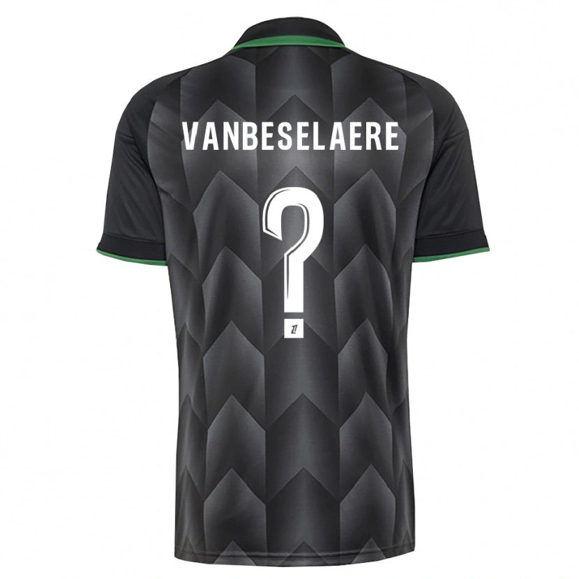 Danxen Niño Camiseta Emmanuel Vanbeselaere #0 Verde Blanco Negro 2ª Equipación 2026/27 La Camisa