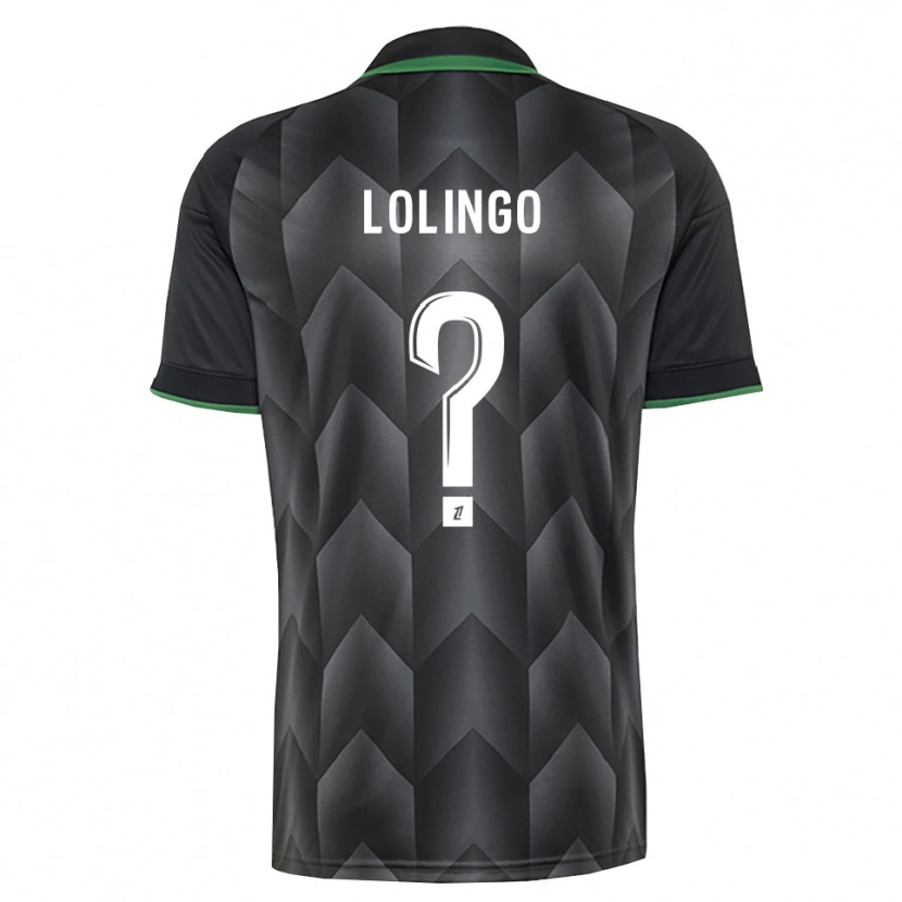 Danxen Niño Camiseta David Lolingo #0 Verde Blanco Negro 2ª Equipación 2026/27 La Camisa