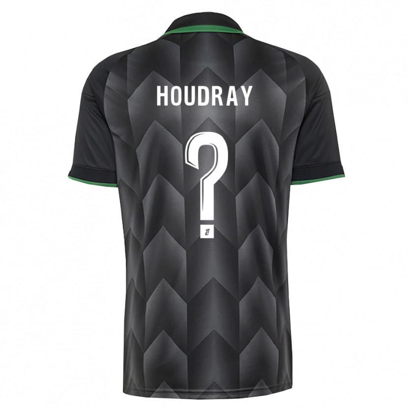 Danxen Niño Camiseta Leyaan Houdray #0 Verde Blanco Negro 2ª Equipación 2026/27 La Camisa