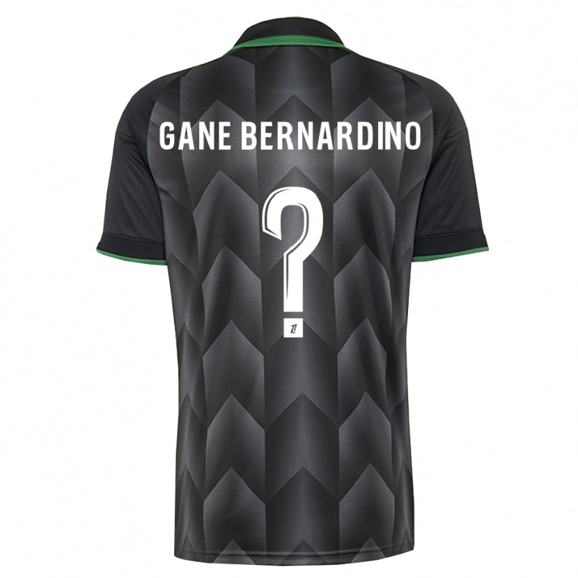 Danxen Niño Camiseta Nathanaël Gane Bernardino #0 Verde Blanco Negro 2ª Equipación 2026/27 La Camisa