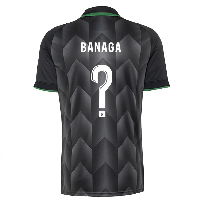 Danxen Niño Camiseta Mathéssendé Baud Banaga #0 Verde Blanco Negro 2ª Equipación 2026/27 La Camisa