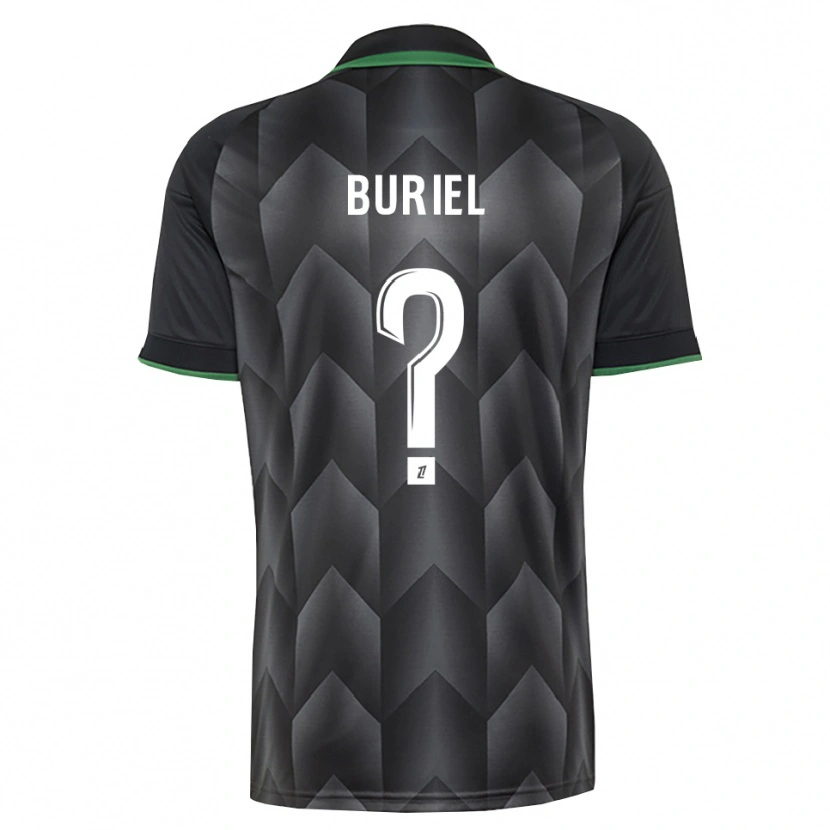 Danxen Niño Camiseta Noah Buriel #0 Verde Blanco Negro 2ª Equipación 2026/27 La Camisa