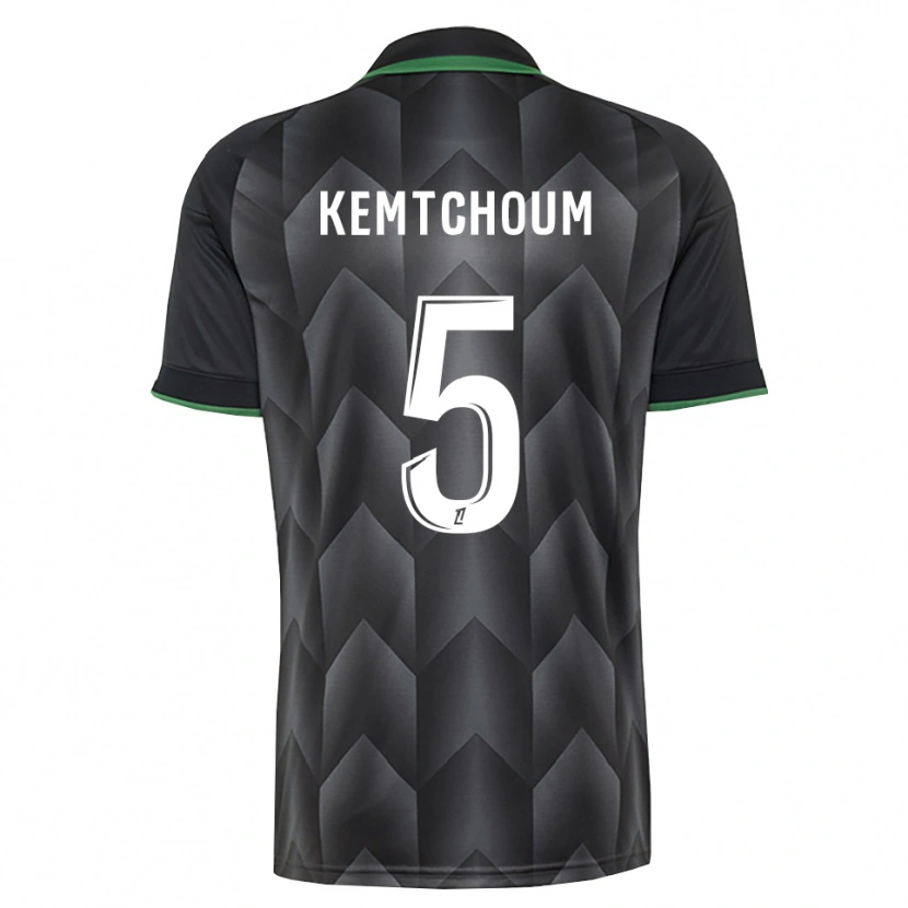 Danxen Niño Camiseta Noé Kemtchoum #5 Verde Blanco Negro 2ª Equipación 2026/27 La Camisa