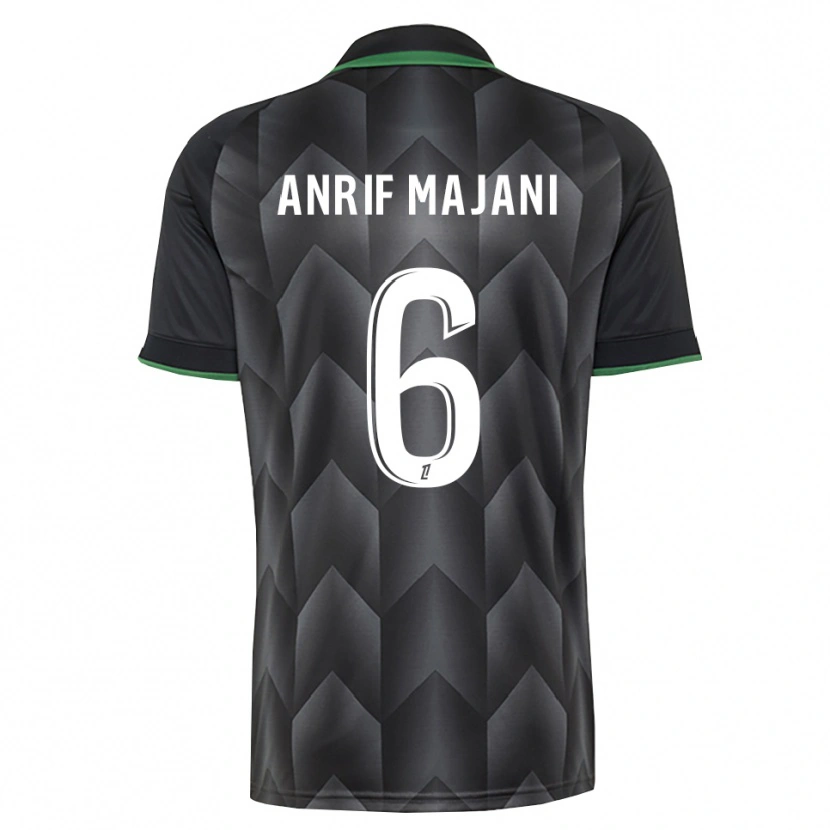 Danxen Niño Camiseta El Anrif Majani #6 Verde Blanco Negro 2ª Equipación 2026/27 La Camisa