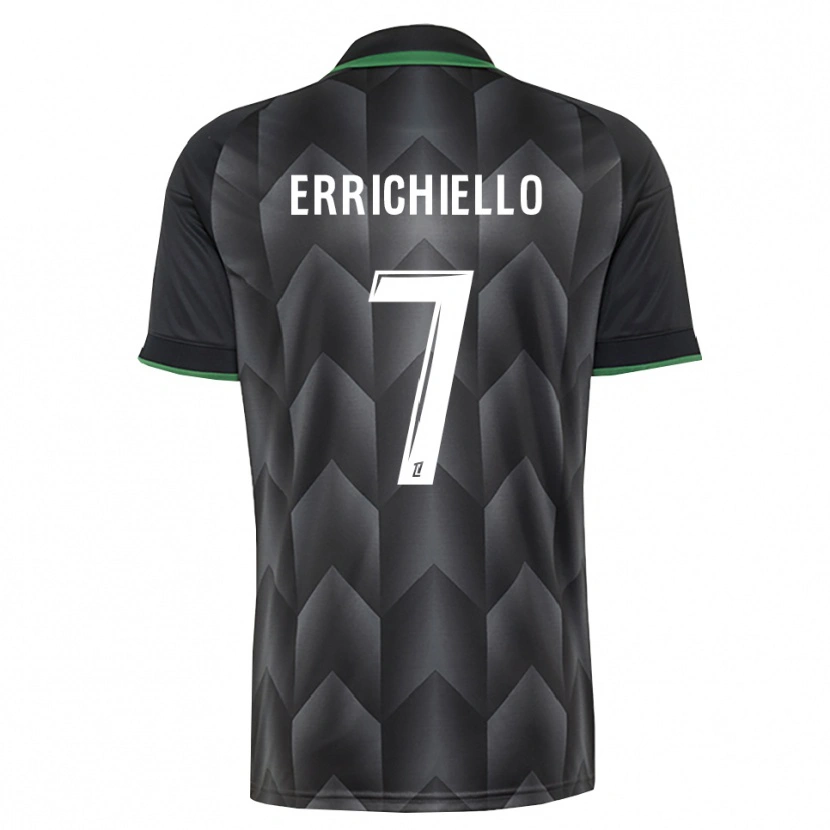 Danxen Niño Camiseta Giovan Errichiello #7 Verde Blanco Negro 2ª Equipación 2026/27 La Camisa