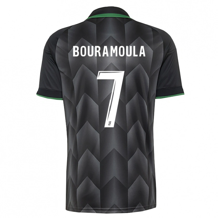 Danxen Niño Camiseta Ilies Bouramoula #7 Verde Blanco Negro 2ª Equipación 2026/27 La Camisa