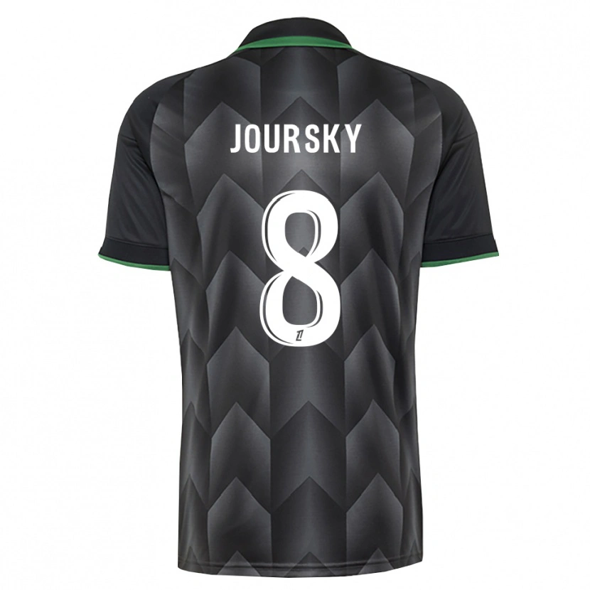 Danxen Niño Camiseta Leopold Joursky #8 Verde Blanco Negro 2ª Equipación 2026/27 La Camisa