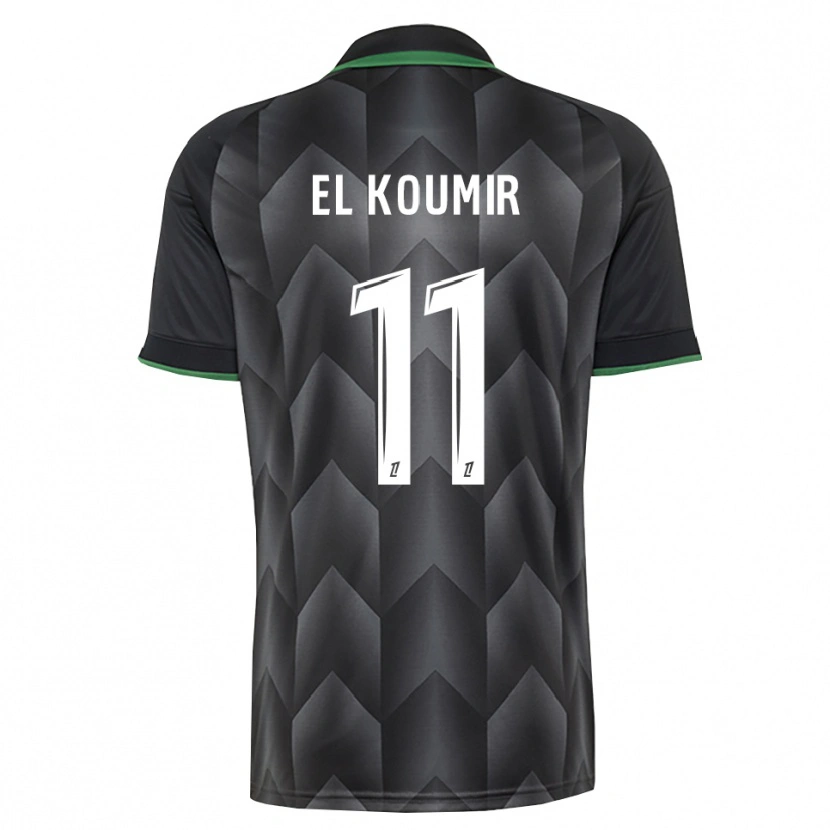 Danxen Niño Camiseta Kaîna El Koumir #11 Verde Blanco Negro 2ª Equipación 2026/27 La Camisa