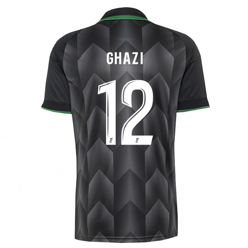 Danxen Niño Camiseta Ali Ghazi #12 Verde Blanco Negro 2ª Equipación 2026/27 La Camisa