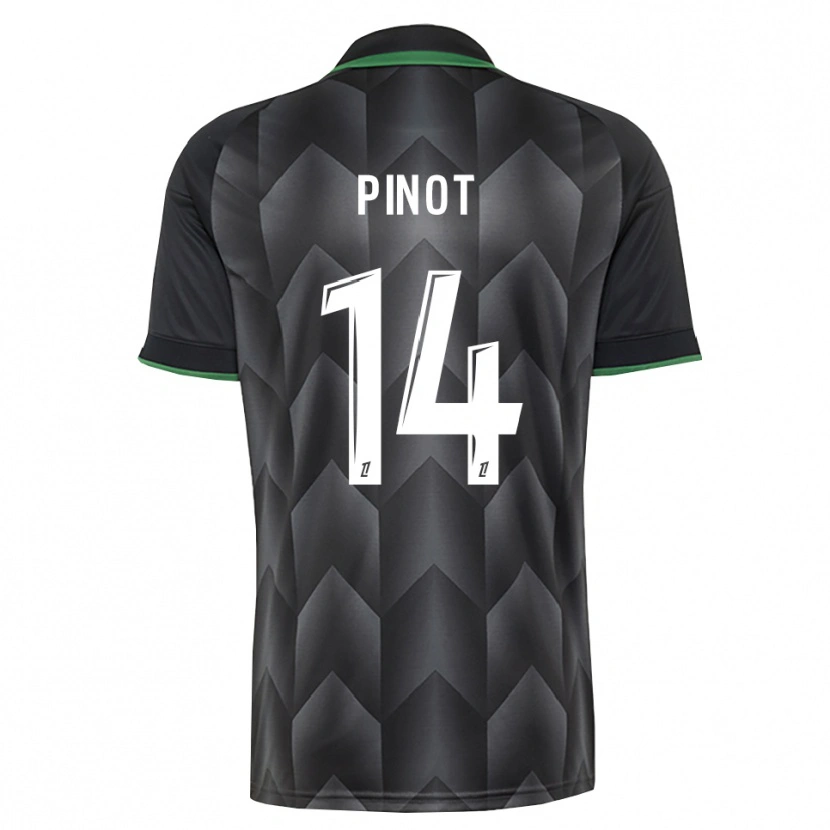 Danxen Niño Camiseta Laurine Pinot #14 Verde Blanco Negro 2ª Equipación 2026/27 La Camisa