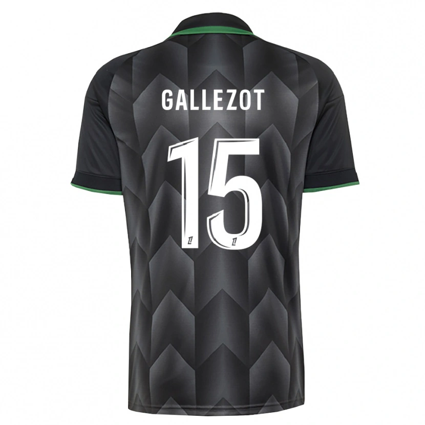 Danxen Niño Camiseta Tim Gallezot #15 Verde Blanco Negro 2ª Equipación 2026/27 La Camisa