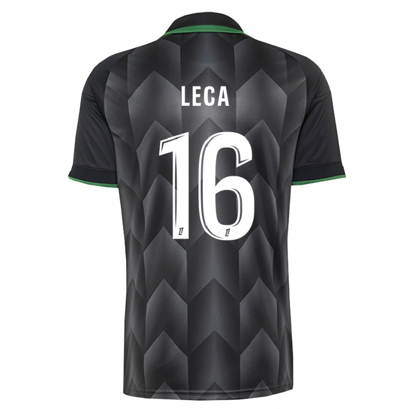 Danxen Niño Camiseta Jean-Louis Leca #16 Verde Blanco Negro 2ª Equipación 2026/27 La Camisa
