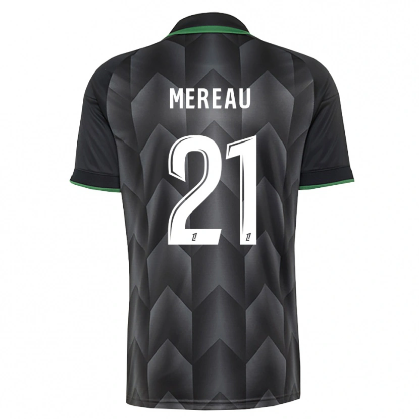 Danxen Niño Camiseta Alizée Mereau #21 Verde Blanco Negro 2ª Equipación 2026/27 La Camisa