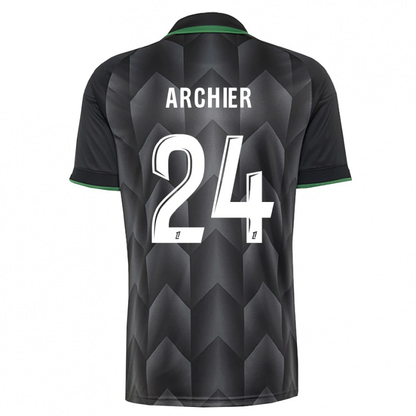 Danxen Niño Camiseta Louann Archier #24 Verde Blanco Negro 2ª Equipación 2026/27 La Camisa