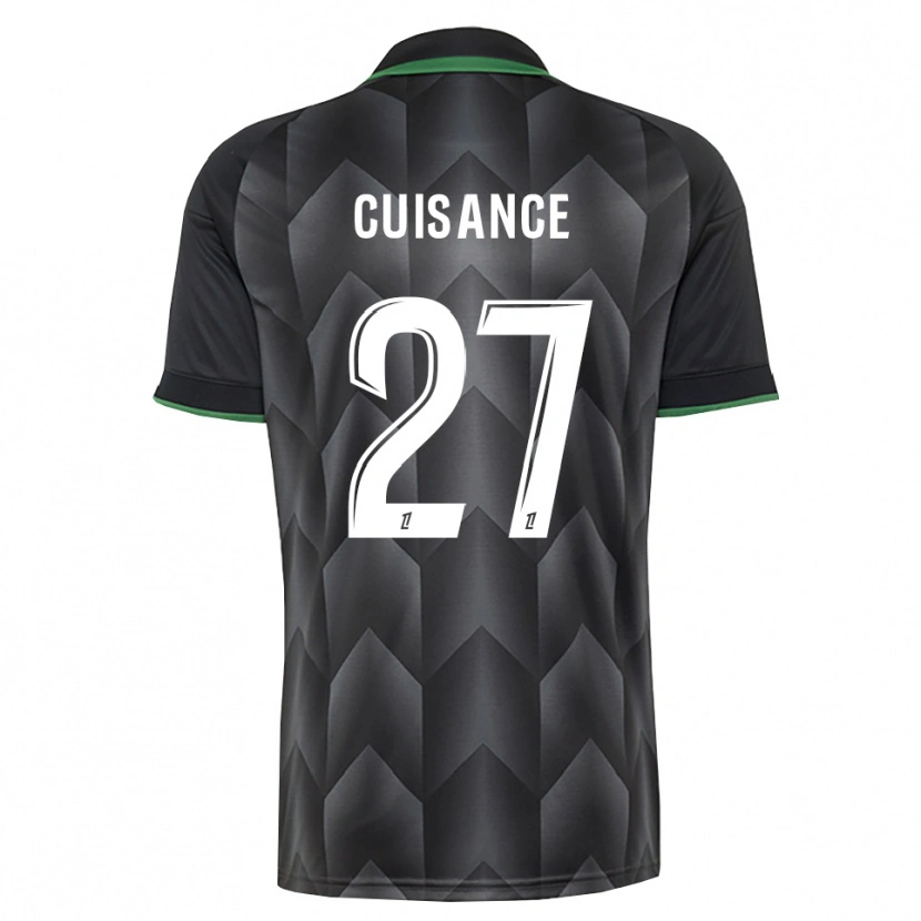 Danxen Niño Camiseta Michaël Cuisance #27 Verde Blanco Negro 2ª Equipación 2026/27 La Camisa