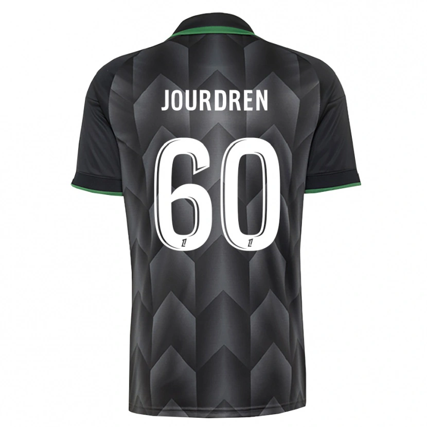 Danxen Niño Camiseta Ilan Jourdren #60 Verde Blanco Negro 2ª Equipación 2026/27 La Camisa