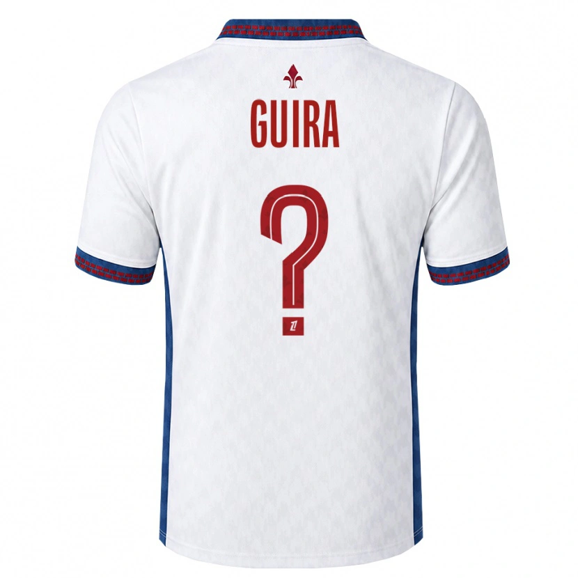 Danxen Niño Camiseta Aissam Guira #0 Rojo Blanco Azul 2ª Equipación 2026/27 La Camisa