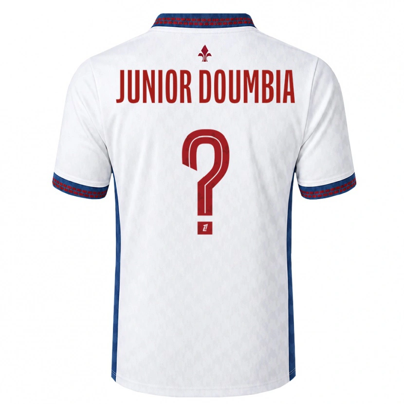 Danxen Niño Camiseta Samba Junior Doumbia #0 Rojo Blanco Azul 2ª Equipación 2026/27 La Camisa