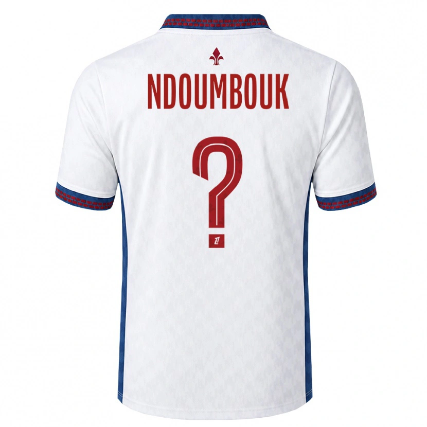 Danxen Niño Camiseta Marlyse Ngo Ndoumbouk #0 Rojo Blanco Azul 2ª Equipación 2026/27 La Camisa
