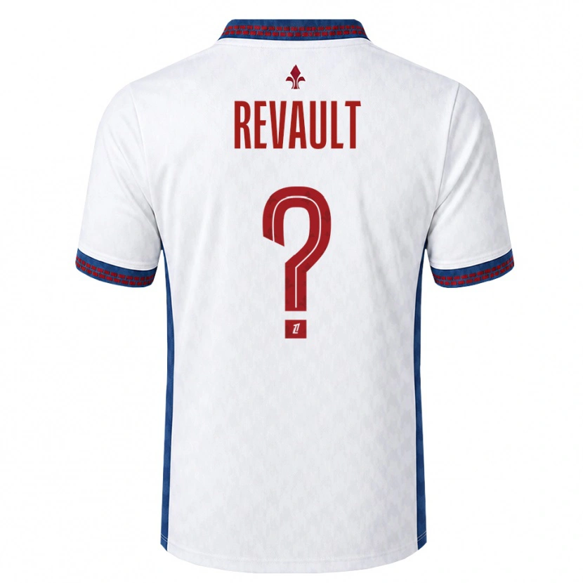 Danxen Niño Camiseta Joris Revault #0 Rojo Blanco Azul 2ª Equipación 2026/27 La Camisa