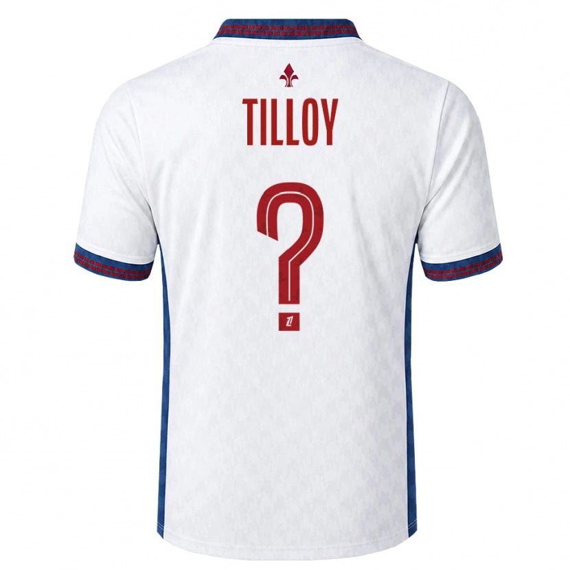 Danxen Niño Camiseta Paul Tilloy #0 Rojo Blanco Azul 2ª Equipación 2026/27 La Camisa