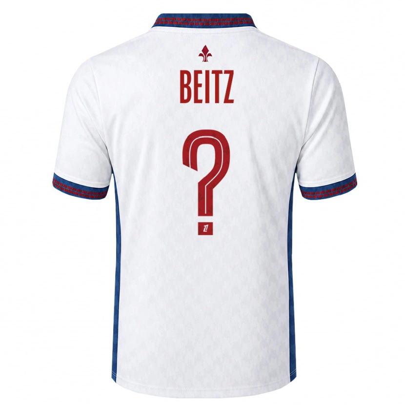 Danxen Niño Camiseta Taylor Beitz #0 Rojo Blanco Azul 2ª Equipación 2026/27 La Camisa