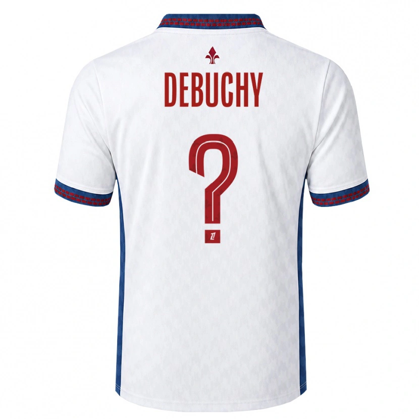Danxen Niño Camiseta Lukas Debuchy #0 Rojo Blanco Azul 2ª Equipación 2026/27 La Camisa