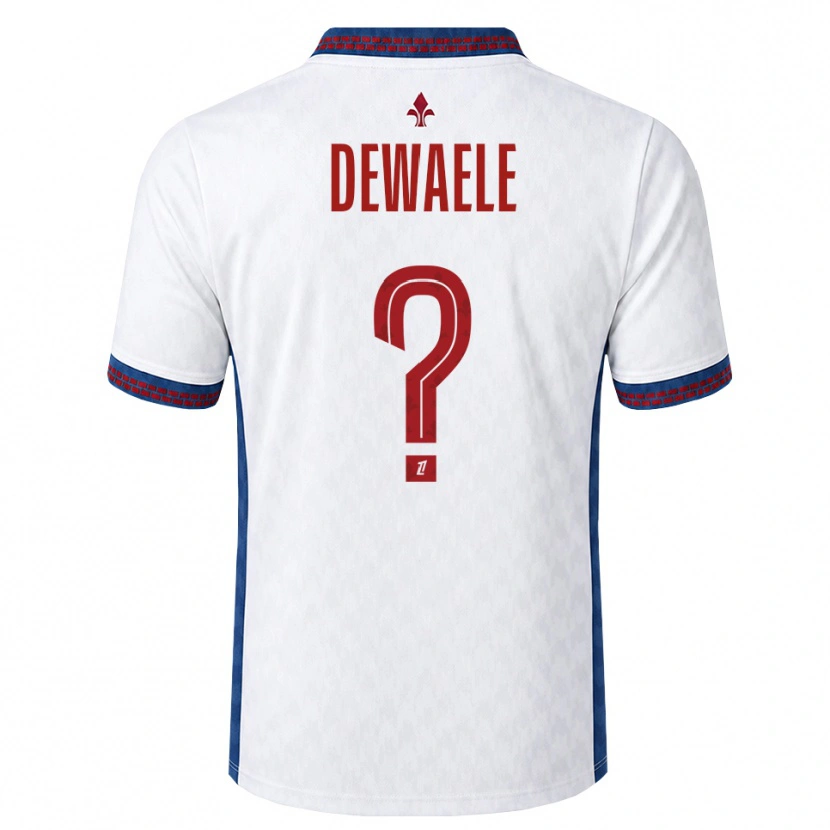 Danxen Niño Camiseta Élina Dewaele #0 Rojo Blanco Azul 2ª Equipación 2026/27 La Camisa