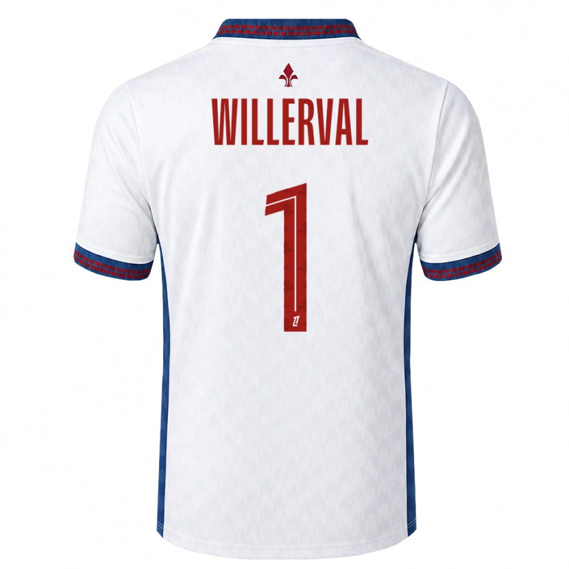 Danxen Niño Camiseta William Willerval #1 Rojo Blanco Azul 2ª Equipación 2026/27 La Camisa