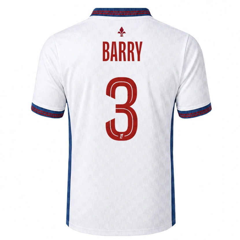 Danxen Niño Camiseta Léo Barry #3 Rojo Blanco Azul 2ª Equipación 2026/27 La Camisa