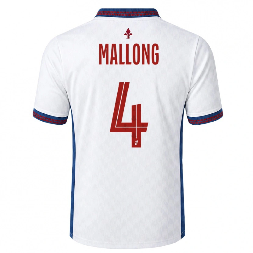 Danxen Niño Camiseta Raphaël Mallong #4 Rojo Blanco Azul 2ª Equipación 2026/27 La Camisa