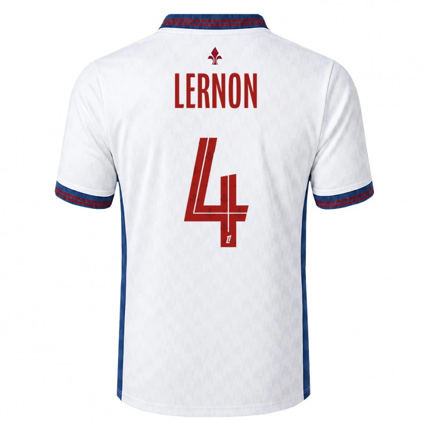 Danxen Niño Camiseta Jessica Lernon #4 Rojo Blanco Azul 2ª Equipación 2026/27 La Camisa