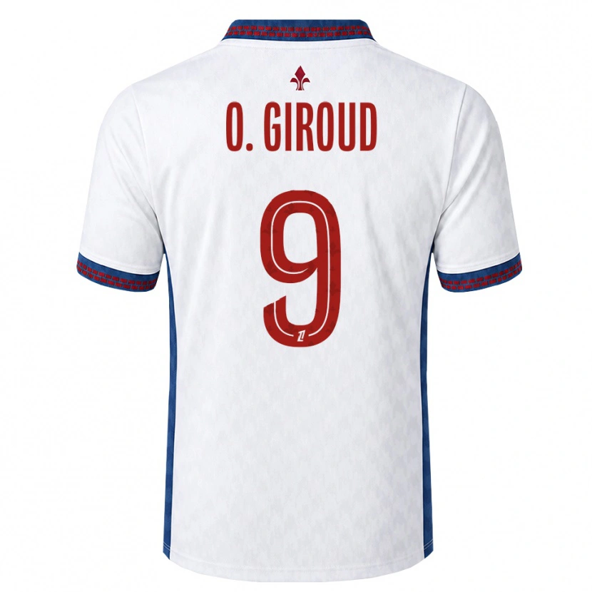 Danxen Niño Camiseta Olivier Giroud #9 Rojo Blanco Azul 2ª Equipación 2026/27 La Camisa