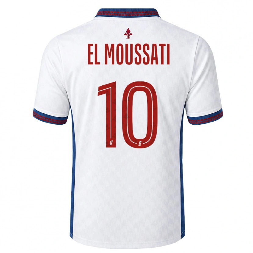 Danxen Niño Camiseta Redouane El Moussati #10 Rojo Blanco Azul 2ª Equipación 2026/27 La Camisa