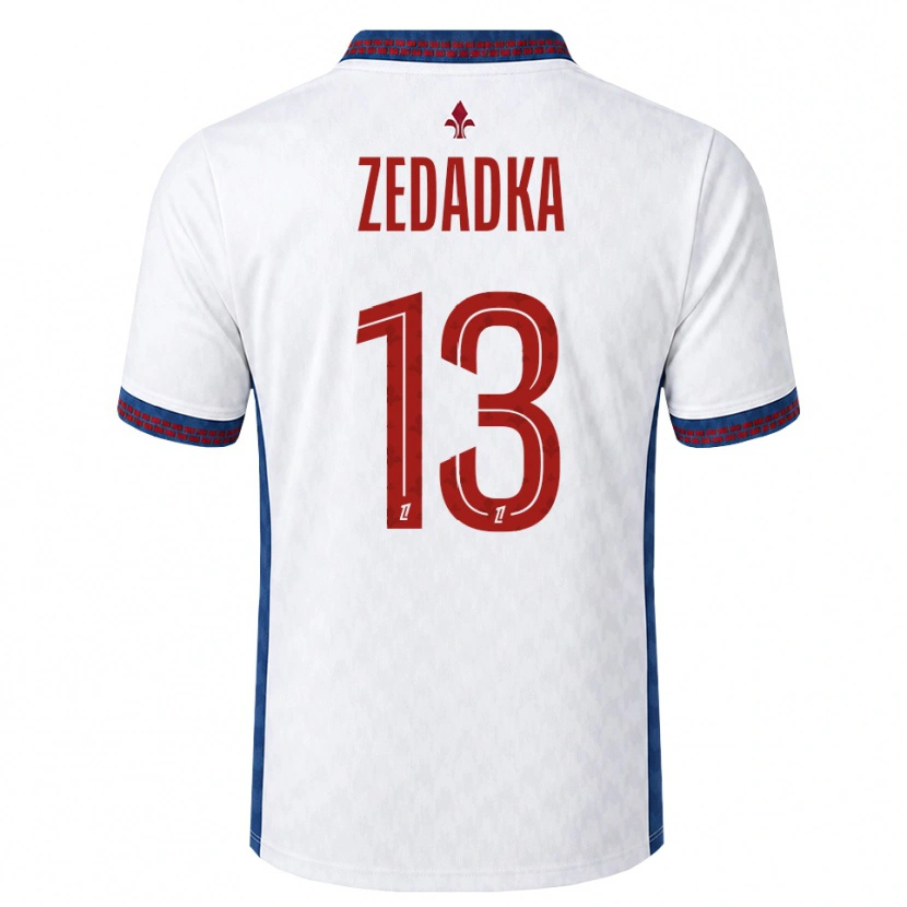 Danxen Niño Camiseta Akim Zedadka #13 Rojo Blanco Azul 2ª Equipación 2026/27 La Camisa