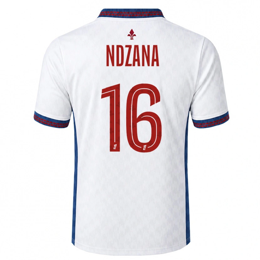 Danxen Niño Camiseta Yann Ndzana #16 Rojo Blanco Azul 2ª Equipación 2026/27 La Camisa