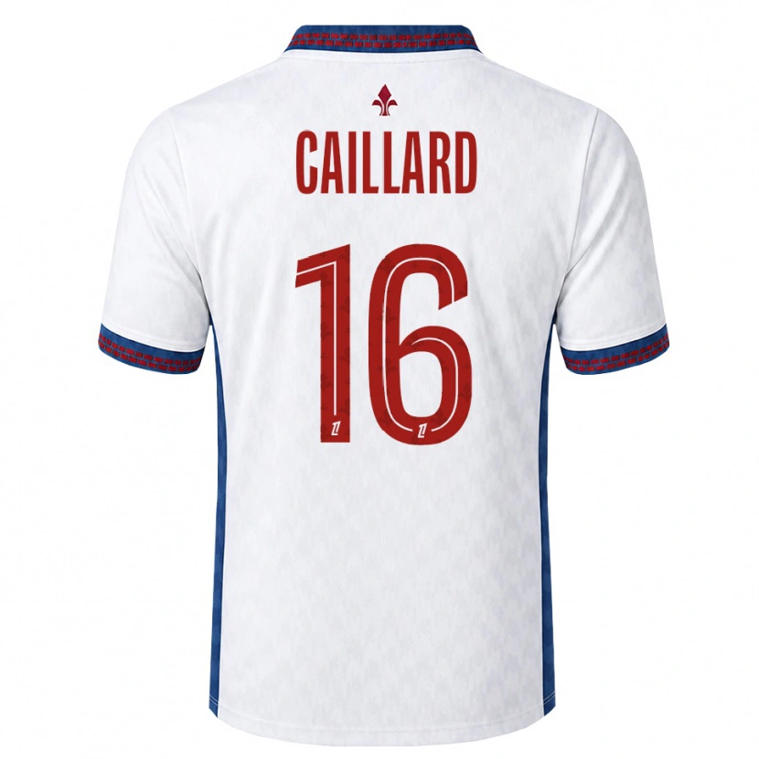 Danxen Niño Camiseta Marc-Aurèle Caillard #16 Rojo Blanco Azul 2ª Equipación 2026/27 La Camisa