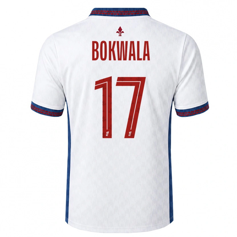 Danxen Niño Camiseta Béni Bokwala #17 Rojo Blanco Azul 2ª Equipación 2026/27 La Camisa